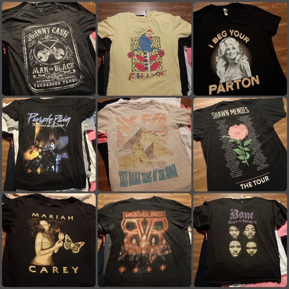 10 T-SHIRT MYSTERY BUNDLE - Bulk Lot Set Random Tees Shirts - Picture 7 of 16